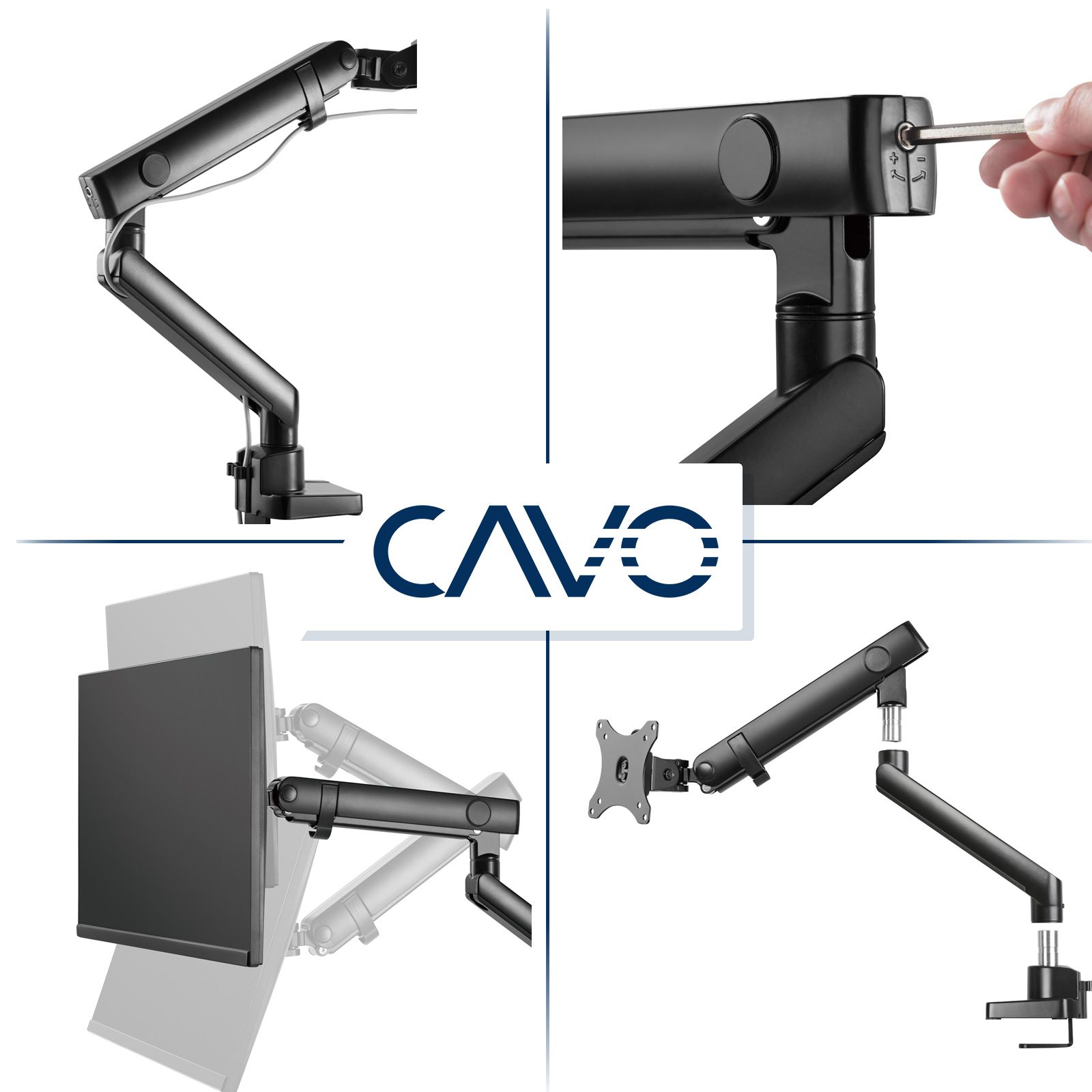 CAVO Motion 17 - 32 Zoll mit USB Anschluss schwenkbare Monitorhalterung von  SOTECH 