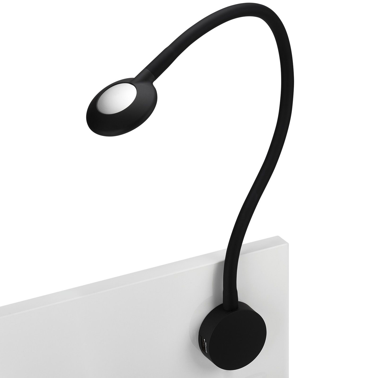 Commander Lampe de lit JUNKER Lighting LED / lampe de lecture LUCE de la  marque avec bras de lampe flexible, 2x ports USB et capteur tactile en  ligne 