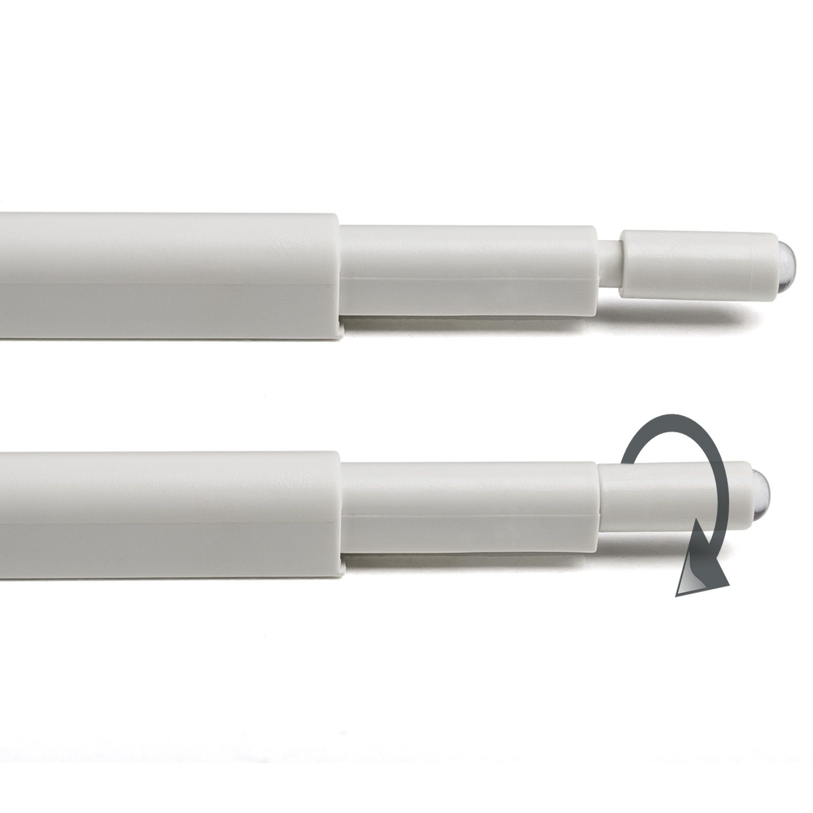 Magnetspitze Türdämpfer mit weiß bestellen / Gummispitze online oder Push-To-Open grau