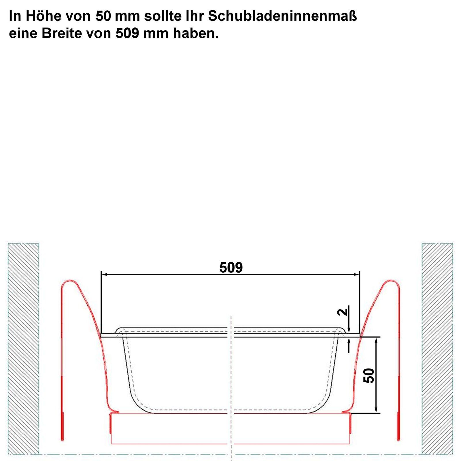 Sotech ORGA-Box® II Inserto Portaposate per Nobilia Cassetto da 40 Grigio Argento 462 x 305 mm 